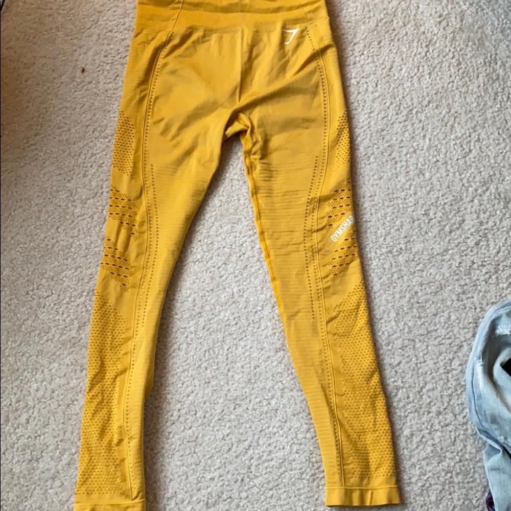 Gymshark energy seamless leggings in yellow